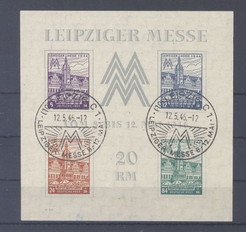 SBZ Block 5x, Messeblock 1946 mit SST