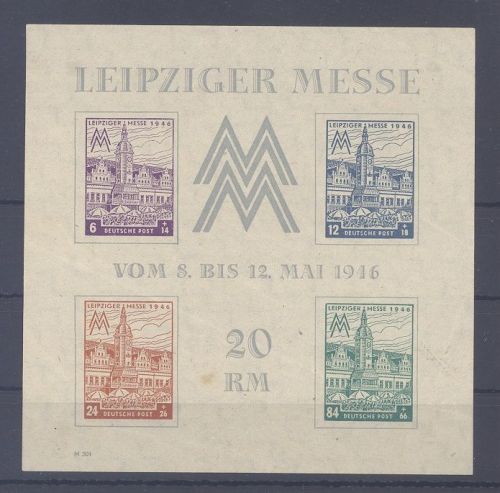 SBZ Block 5y, Messeblock 1946 **