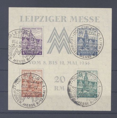 SBZ Block 5y, Messeblock 1946 mit SST