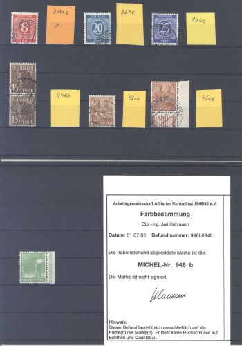 All. Besetzung, **/gestempelter Posten Besonderheiten, geprüft
