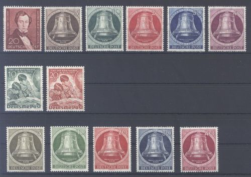 Berlin Michel Nummer 74-86, Jahrgang 1951 **
