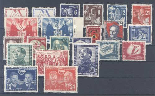DDR Michel Nummer 280-97 Jahrgang 1951 **