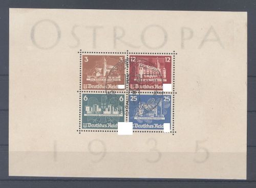 Dt. Reich Block 3, Ostropa Block mit SST