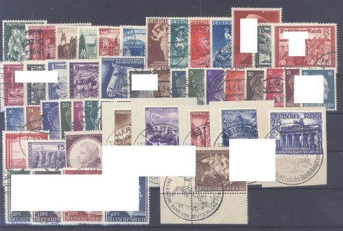 Dt. Reich Michel Nummer 762-810 Jahrgang 1941 gestempelt