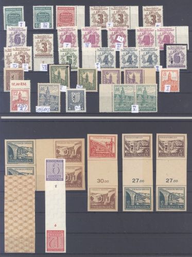 SBZ, enormer, bunter ** Posten auf 8 Steckkarten