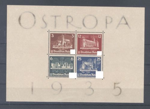 Dt. Reich Block 3, Ostropa Block ungebraucht *