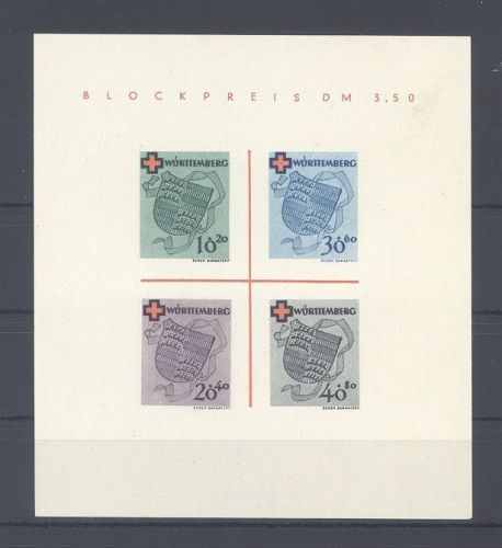 Franz. Zone Württemberg Block 1 (*)