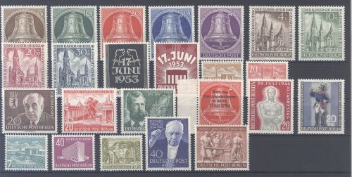 Berlin Michel Nummer 101-25 Jahrgänge 1953-54 **