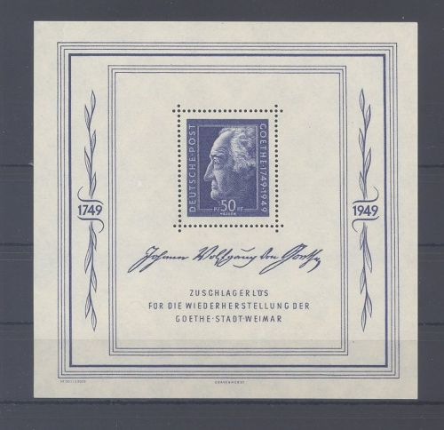 SBZ Block 6, Goethe Block 1949 **