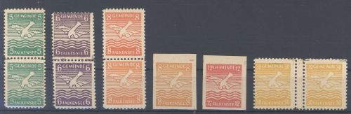 Dt. Lokalpost Falkensee, ** Posten mit ungezähnten Werten und ZW