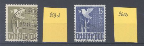 All. Besetzung Michel Nummer 959d und 962b gestempelt, signiert ArGe