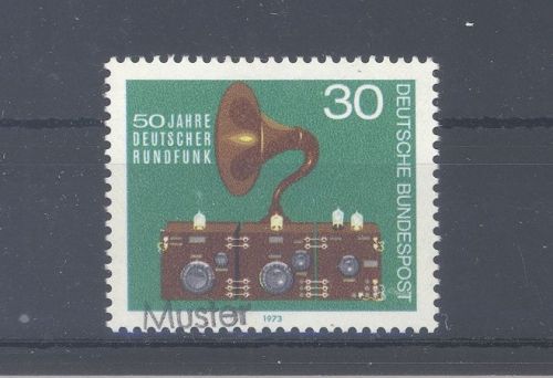 Bund Michel Nummer 786, 30 Pfg. Wohlfahrt 1973 Muster Aufdruck **