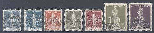 Berlin Michel Nummer 35-41 Stephan 1949 gestempelt