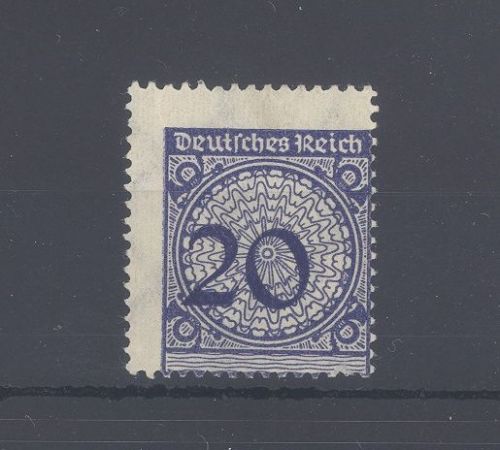 Dt. Reich Mi.Nr. 341, 20 Pfg. 1923 mit interessanter Dezentrierung **