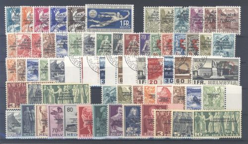 Schweiz Arbeitsorganisation, **/gestempelter Posten auf Steckkarte