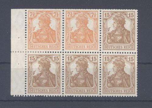 Dt. Reich, Germania Heftchenblatt Michel Nr. HBL 12 aa **, FA BPP