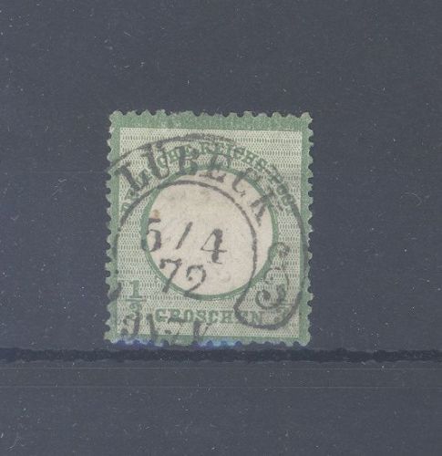 Dt. Reich Mi.Nr. 2b, 1-3 gr. Brustschild Hufeisenstempel, geprüft BPP