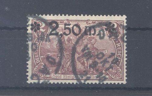 Dt. Reich Michel Nummer 118a, 2,50 Mark 1920 gestempelt, gp. BPP