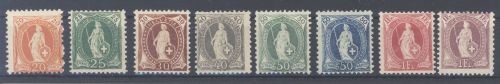 Schweiz, ungebrauchter * Posten Stehende Helvetia 1882