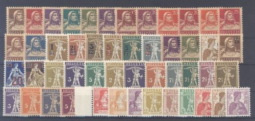 Schweiz, ** Posten aus 1905-30 auf Steckkarte