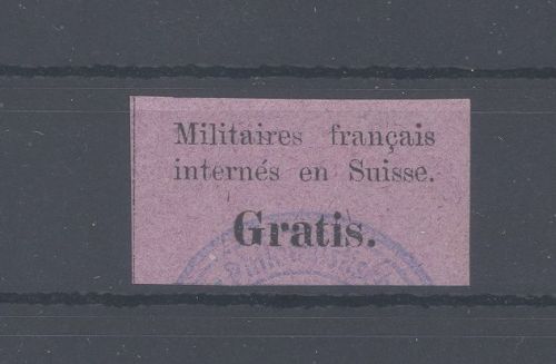 Schweiz Porto Militär Michel Nummer 1, Freimarke 1871 gestempelt