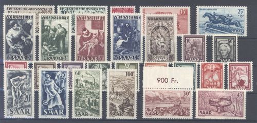 Saarland Michel Nummer 262-88, Jahrgang 1949 **
