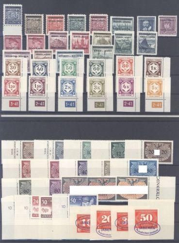 Dt. Bes. 2. WK, **/Belege Posten mit 6 Belegen