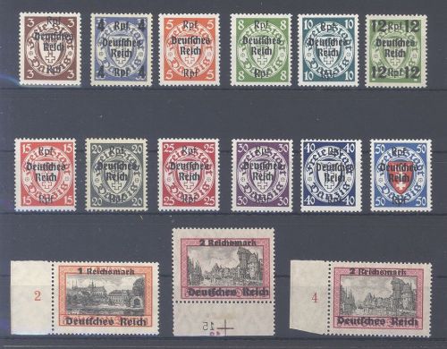 Dt. Reich Michel Nummer 716-29, Danzig Satz 1939 überkomplett **