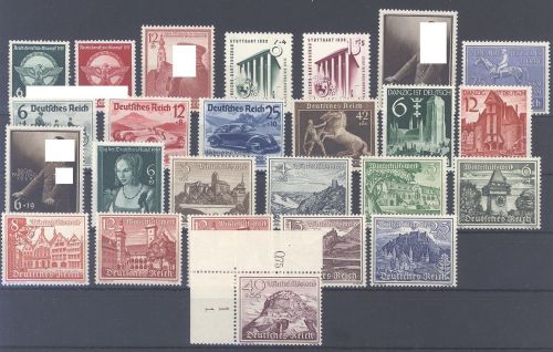 Dt. Reich, ** Posten aus 1939 auf Steckkarte