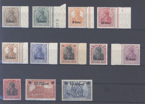 Dt. Bes. 1. WK Etappengebiet West Michel Nummer 1-12 */**