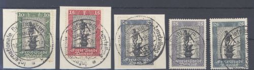 Danzig Mi.Nr. 217-19 Intern. Philatelistische Ausstellung mit guten Farben