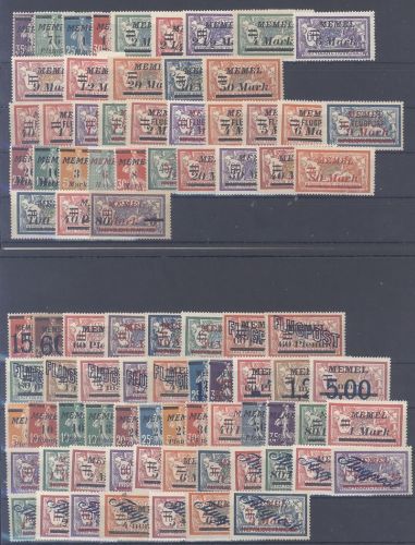 Memel Michel Nummer 34-120, Freimarken 1921-22 */**