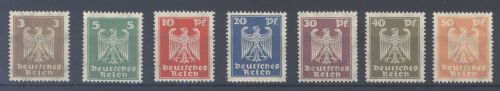 Dt. Reich Michel Nummer 355-61 Reichsadler **