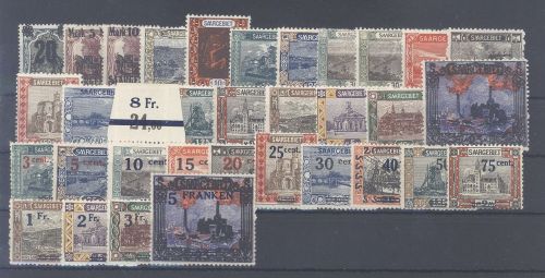Saargebiet Michel Nummer 50-83, Jahrgang 1921 */**