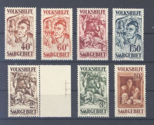 Saargebiet Michel Nummer 144-50 Volkshilfe 1931 ungebraucht *