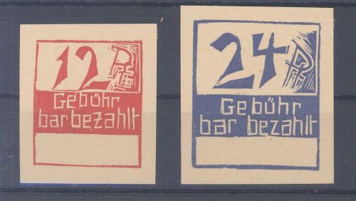 Dt. Lokalpost Frankenau Michel Nummer 1-2 (*) wie ausgegeben