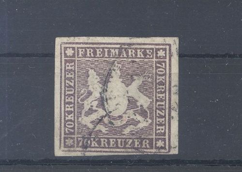 Württemberg Michel Nummer 42, 70 Kreuzer Freimarke 1873 gestempelt