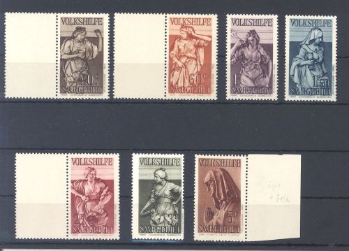 Saargebiet Michel Nummer 171-77, Volkshilfe 1934 **/*