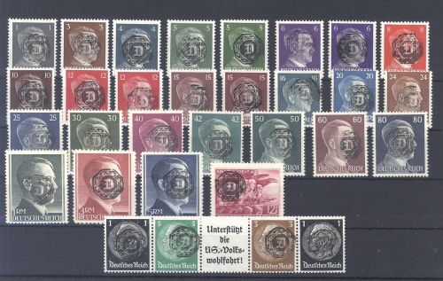 Dt. Lokalpost Löbau, recht umfangreicher ** Posten auf Steckkarte