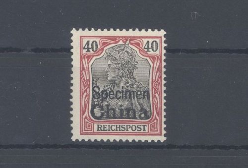 Deutsche Post China Specimen Michel Nr. 21 SP, 40 Pfg. ungebraucht *