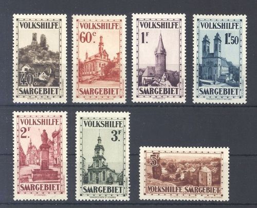 Saargebiet Michel Nummer 161-67, Volkshilfe 1932 ungebraucht *