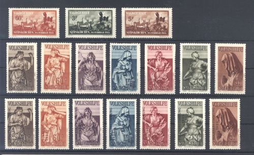 Saargebiet, ungebrauchter * Posten aus 1933-34