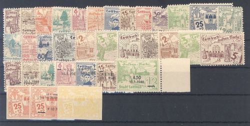 Dt. Lokalpost Cottbus Michel Nummer 1-34 **