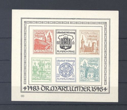 Dt. Lokalpost Wittenberg Block I **
