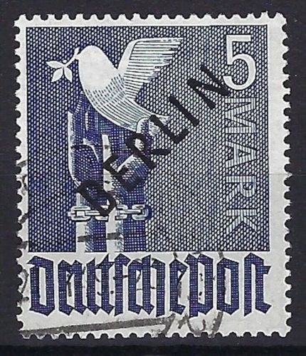 Berlin Mi 19 ° Schwarzaufdruck, tief geprüft Schlegel BPP