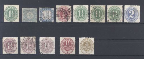 Schleswig Holstein, umfangreicher Posten auf Steckkarte