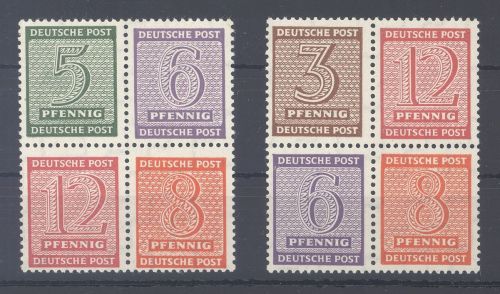 SBZ, Westsachsen Zusammendrucke Hz 10-11 **