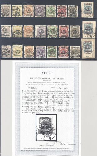 Memel Michel Nummer 206-29, Freimarken 1923 gestempelt, gp.