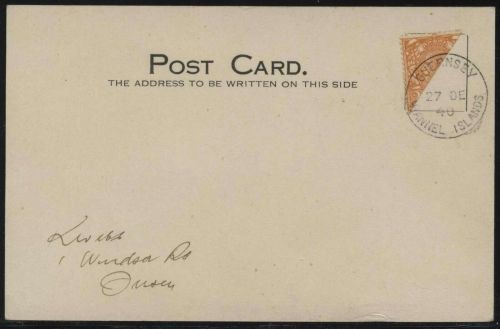 D. Besetzung Guernsey Mi 157 H, Halbierung, FDC, gepr. Möhle BPP