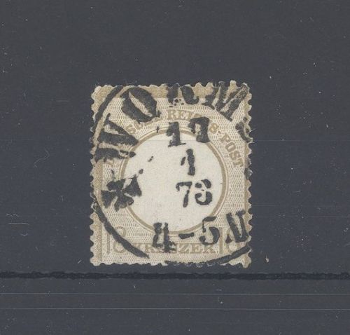 Dt. Reich Michel Nummer 11, 18 Kreuzer kleines Brustschild gestempelt